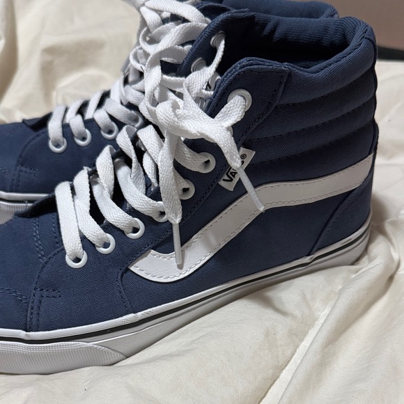 Vans Women’s Filmore Navy and White High-Top Sneakers Size 7 - Picture 5 of 6